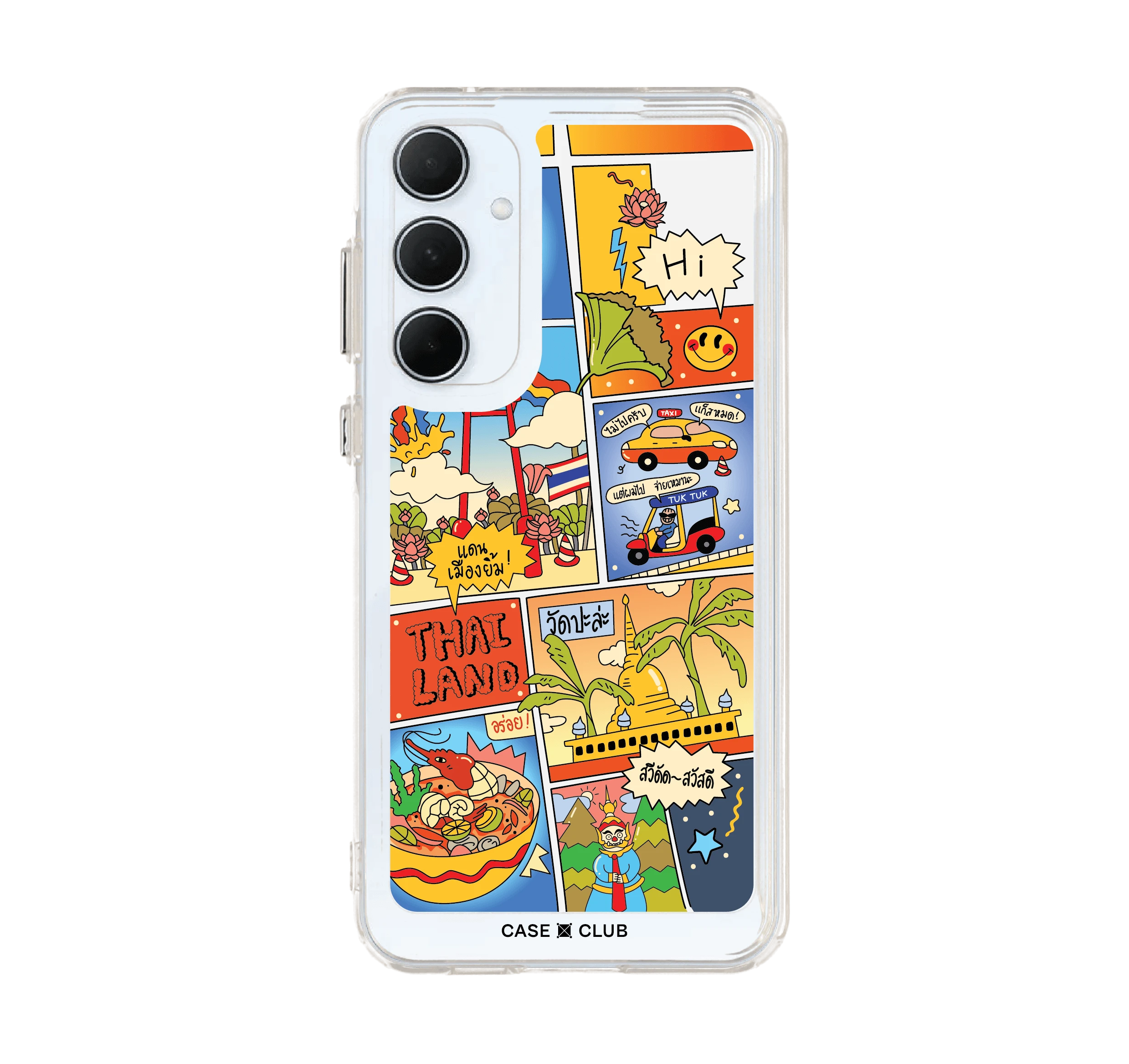 samsung galaxy a55 clear case thai comic